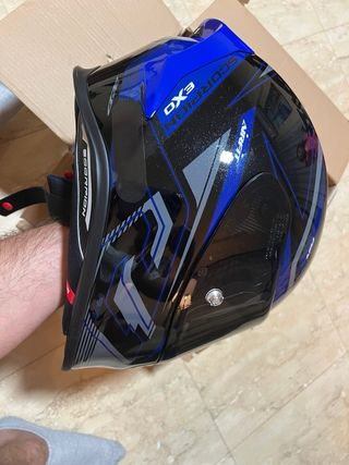 Casco Scorpion Exo R1 Azul Negro