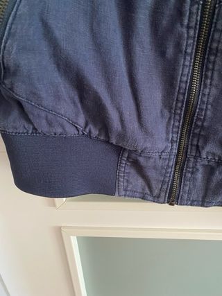 Chaqueta Bomber Zara Hombre Azul