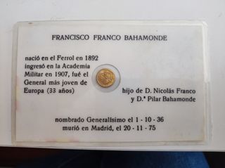 Moneda Conmemorativa Franco 100 Pesetas