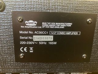 Amplificatore VOX AC30CC1