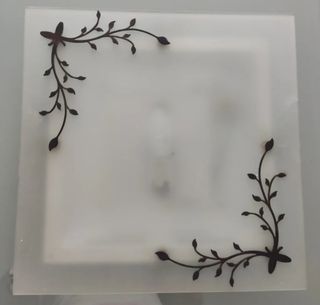 Lámpara de techo cristal plafón con diseño floral 