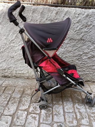 Carrito cochecito silla Maclaren Rojo y Negro