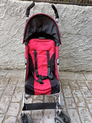 Carrito cochecito silla Maclaren Rojo y Negro