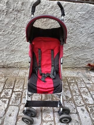 Carrito cochecito silla Maclaren Rojo y Negro
