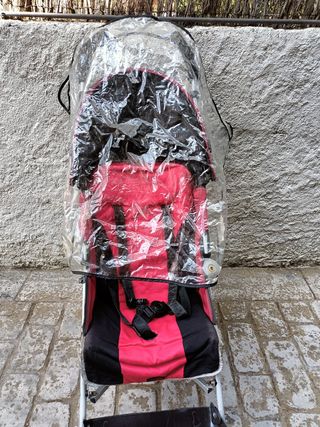 Carrito cochecito silla Maclaren Rojo y Negro