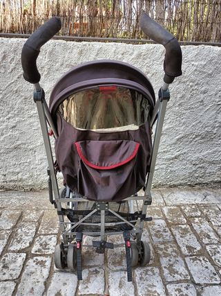 Carrito cochecito silla Maclaren Rojo y Negro