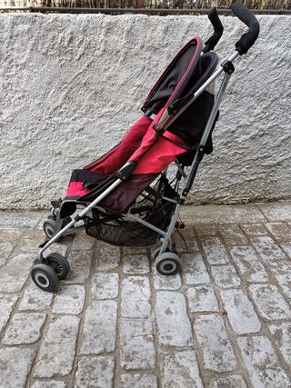Carrito cochecito silla Maclaren Rojo y Negro