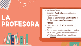 CLASES DE INGLÉS - PROFESORA NATIVA