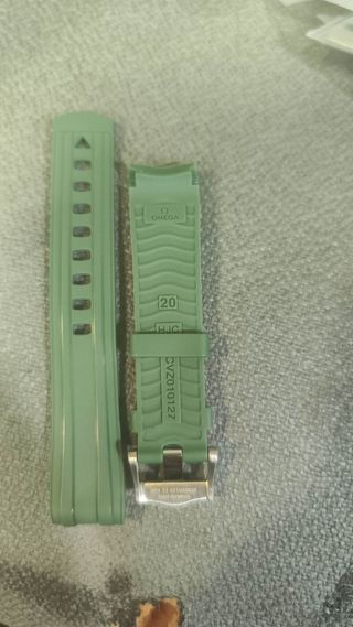 Correas Caucho Omega Seamaster Verdes