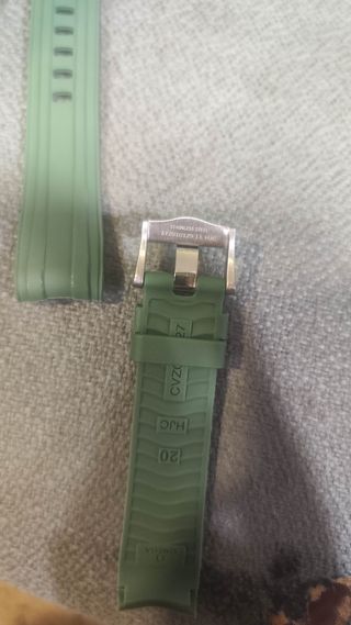 Correas Caucho Omega Seamaster Verdes