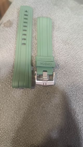 Correas Caucho Omega Seamaster Verdes