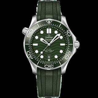 Correas Caucho Omega Seamaster Verdes