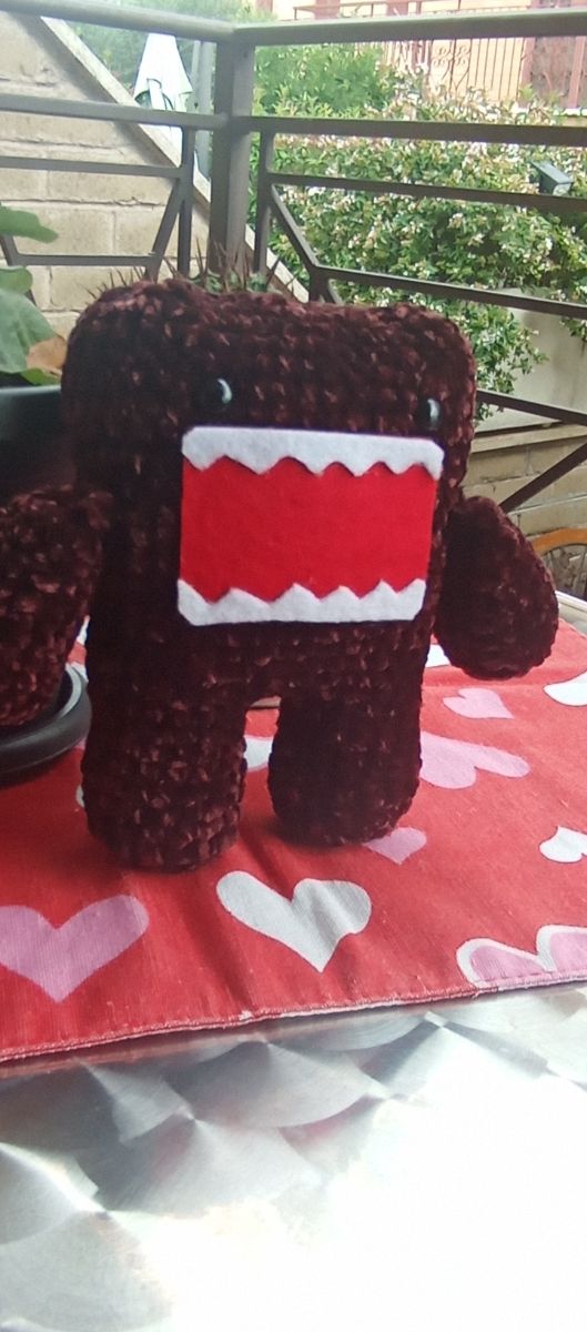 Domo-kun Amigurumi Fatto a Mano