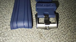 Correas Caucho Omega Seamaster Azul 20mm