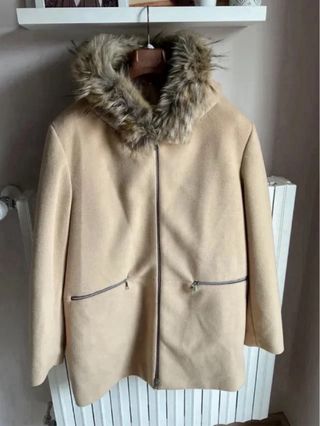Giaccone MODA NOI Beige con Cappuccio tg grandi