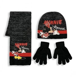 Conjunto Minnie Gorro, Bufanda y Guantes Negros