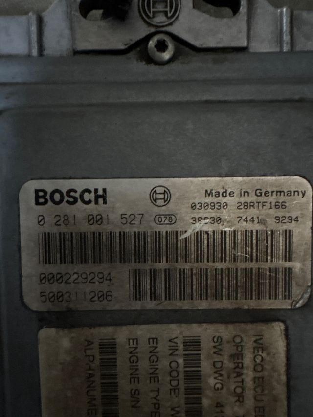 Centralita EDC IVECO BOSCH 0281001527