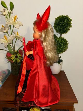 Muñeca Nancy Reedición Vestida Diablesa Artesanal