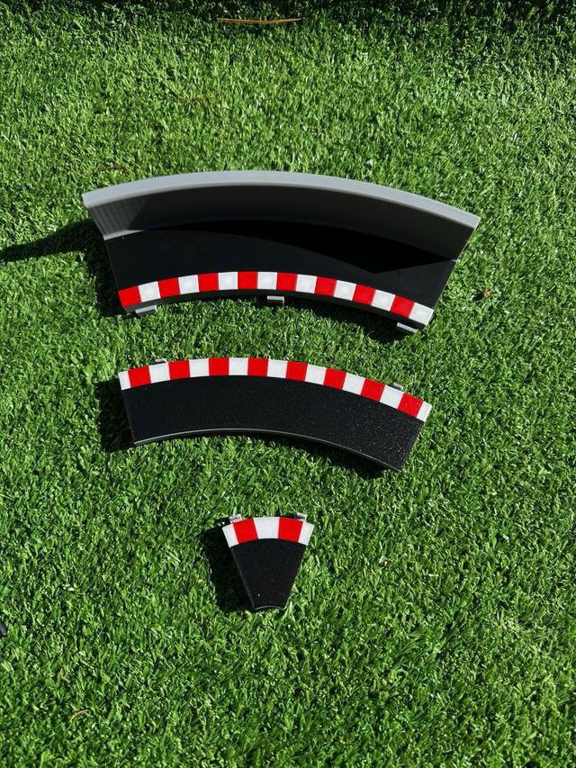 Bordes con muro Scalextric pista negra