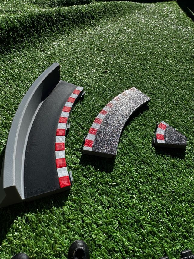 Bordes con muro Scalextric pista negra