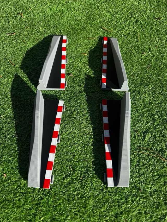 Bordes con muro Scalextric pista negra