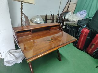 Mesa de estudio/dibujo madera y cristal