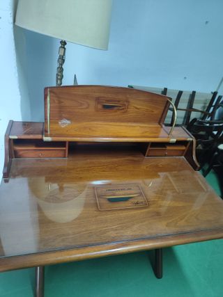 Mesa de estudio/dibujo madera y cristal