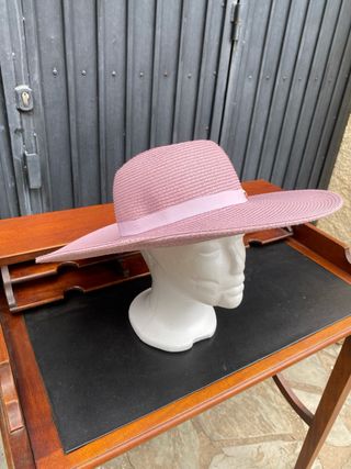 Sombrero de paja rosa Ted Baker