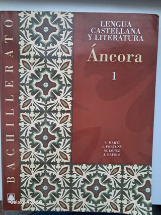 Ancora 1. Lengua castellana y literatura. Bachi...