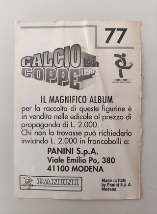 Figurina Calciatori Panini Youri Djorkaeff #77