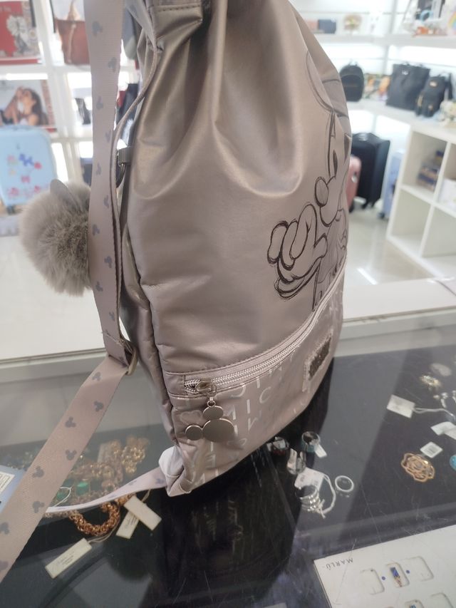 Sacca Disney Mickey Argento Nuova