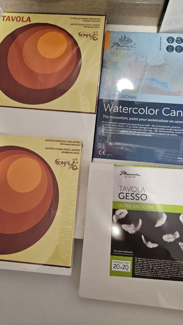 Lote Lienzos y Soportes para Pintar