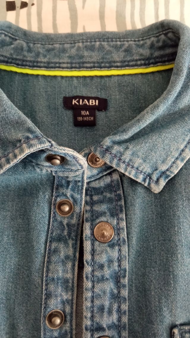 Camisa vaquera Kiabi niño azul