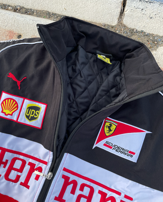 Chaqueta Ferrari Blanca Puma F1 Bordada Unisex
