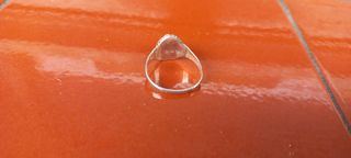 Anillo Corazón Rojo Plata
