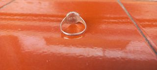 Anillo Corazón Rojo Plata