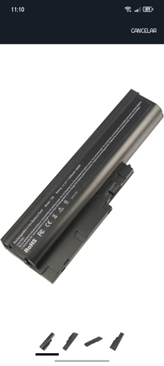 Batería Lenovo T60 7800mAh 87Wh