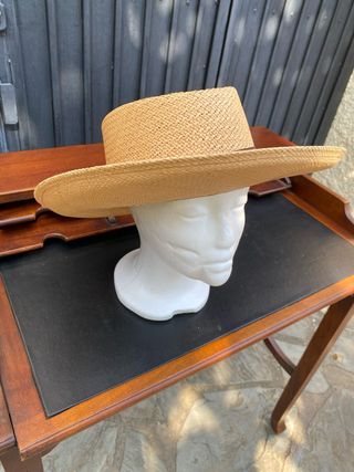 Sombrero de paja beige Panamania