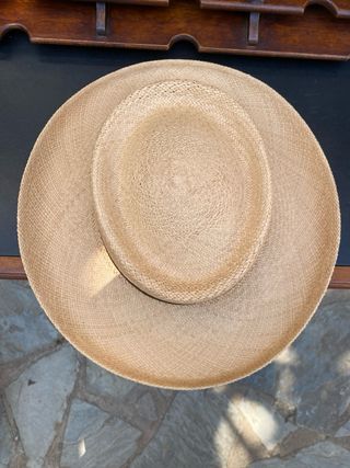 Sombrero de paja beige Panamania