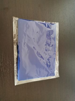 Porta documenti blu e porta carte 