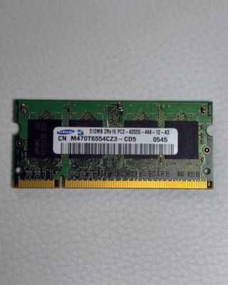 Samsung 512MB DDR2 PC2-4200S Tarjeta RAM
