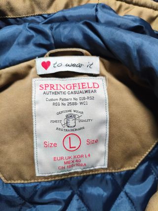 Chaquetón Springfield Hombre Marrón