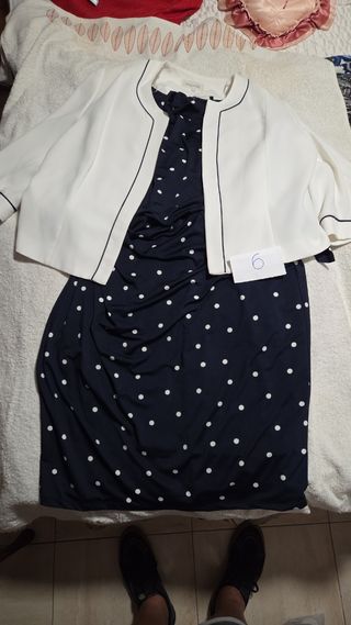 Conjunto: Chaqueta y Vestido Lunares