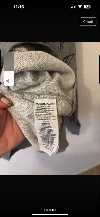 Maglietta uomo Jack & Jones grigia