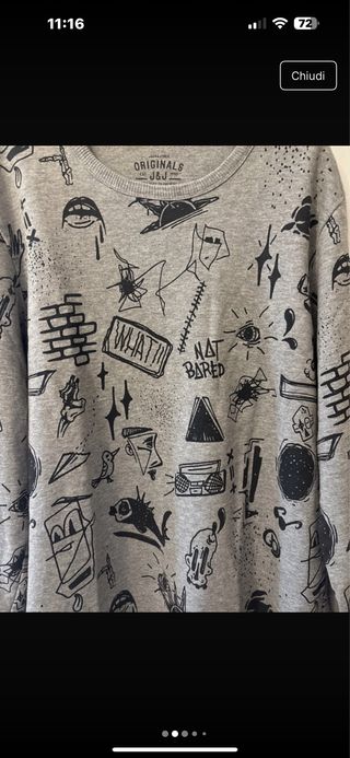 Maglietta uomo Jack & Jones grigia
