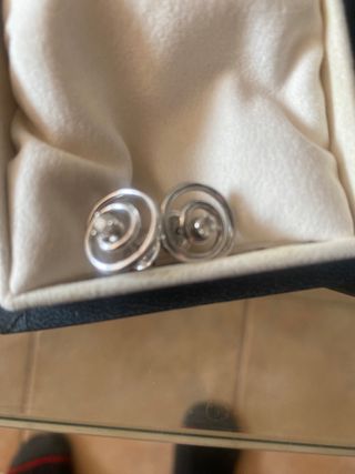 Pendientes Oro Blanco y Diamantes