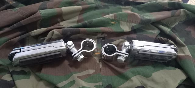 Pedane Harley-Davidson Cromate. eccezionali