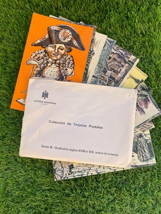 RARO 1974 Lote Colección Postales Lotería Nacional
