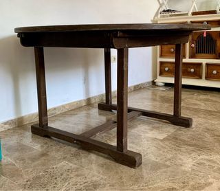 Mesa extensible de madera de teka