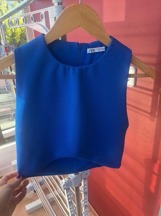 Top Zara Azulón Talla M
